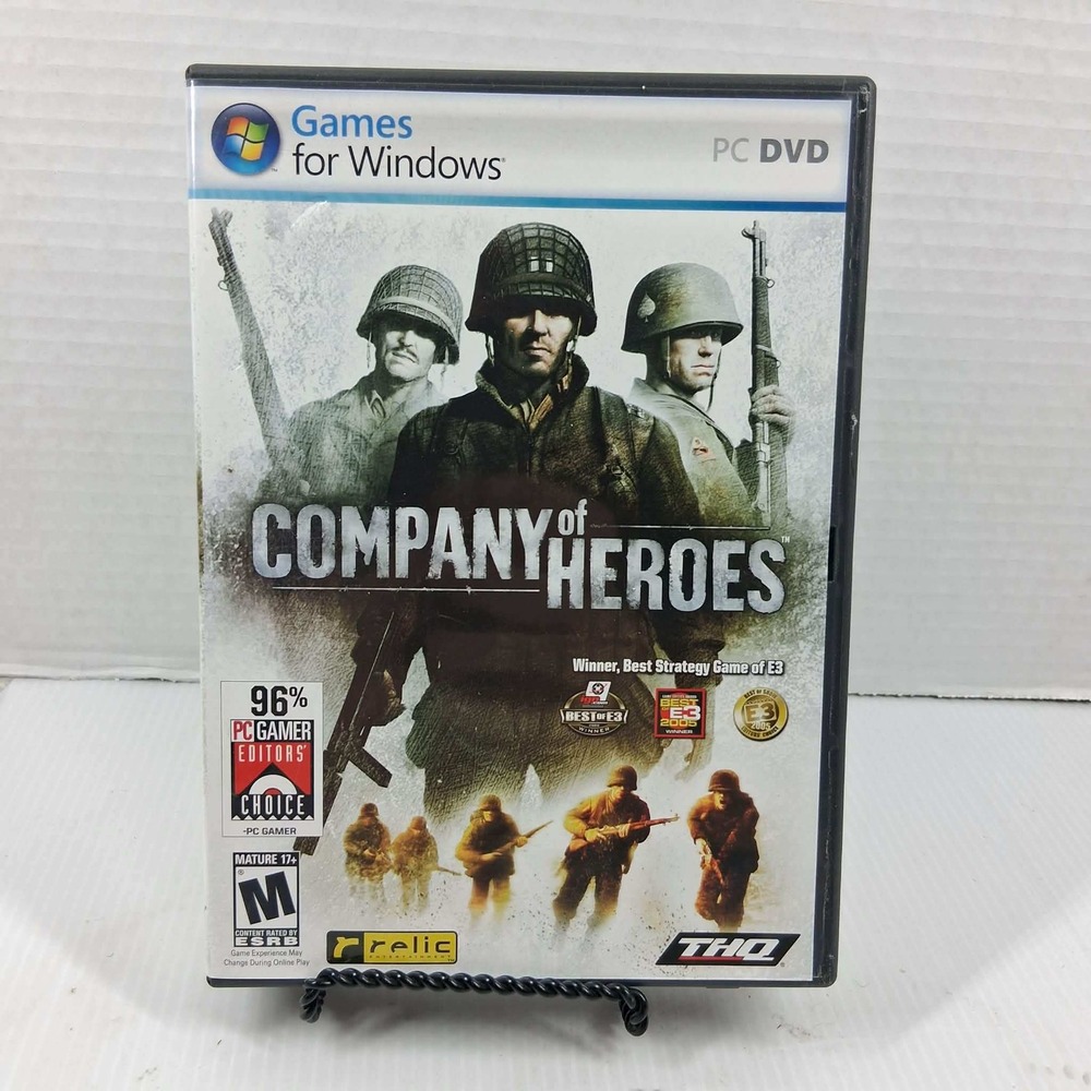 Company of Heroes PC Windows Game 2006 THQ Relic Entertainment WWII RTS DVD-ROM